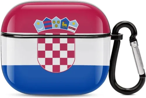 Vista 25 de Lesotho Flag - Funda protectora de cuerpo completo para auriculares Bluetooth para AirPods 3, funda para auriculares con llavero