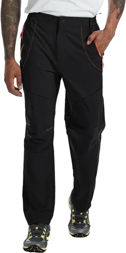Vista 25 de TBMPOY Pantalones cargo de senderismo para hombre, ligeros, impermeables, de secado rápido, pantalones de montaña, pesca, camping