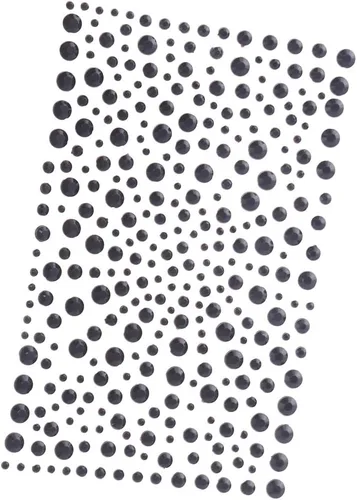 Vista 6 de Decora 325 pegatinas de diamante adhesivas con imitación de strass, negras, para manualidades, brillos y tarjetas autoadhesivas 325 Gems, Self