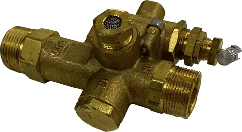 Vista 2 de Válvula de retención del descargador del compresor de aire de gas Combo 145-175 PSI 3/4" Entrada y salida