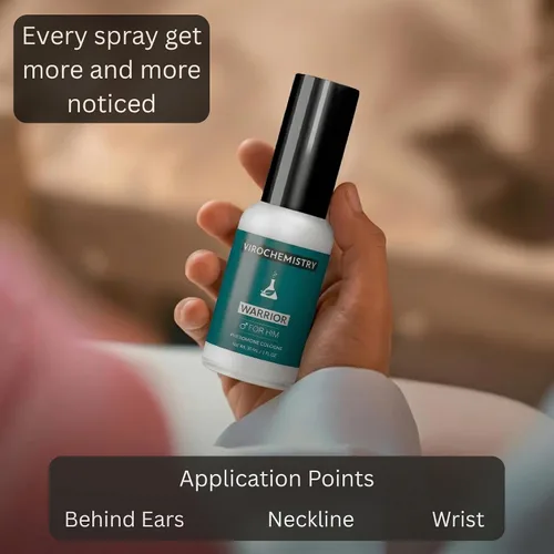 Vista 5 de Feromonas para atraer mujeres y hombres (Warrior) - Espray de colonia corporal de fragancia orgánica exclusiva y ultra fuerte, 1 onza líquida