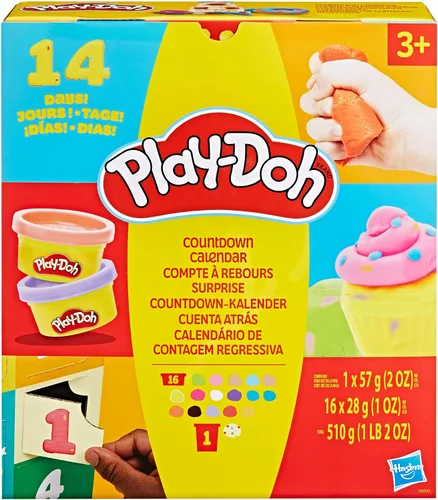 Vista 2 de Calendario de Adviento de Play-Doh para niños, 14 días hasta el cumpleaños, vacaciones, fiesta, regreso a clases, más, actividades sorpresa de arte