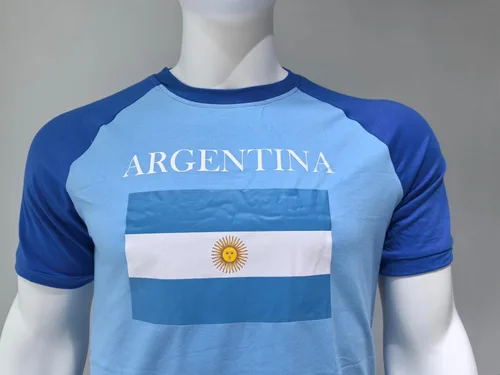 Vista 6 de Camiseta de bandera nacional para hombre, camiseta para amantes del fútbol, camisetas de fútbol para fanáticos de la Copa Mundial 2026, Argentina