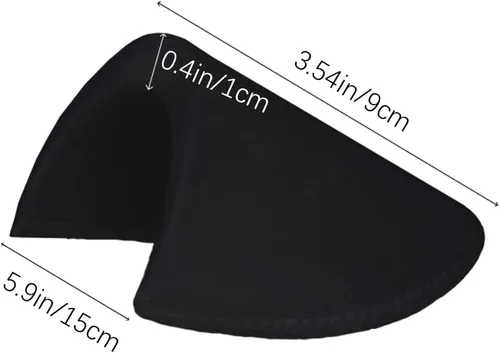 Vista 2 de Almohadillas de hombro de 1/2 pulgadas, 12 pares, almohadillas de hombro cosidas, almohadillas de espuma de esponja suave para hombres y mujeres