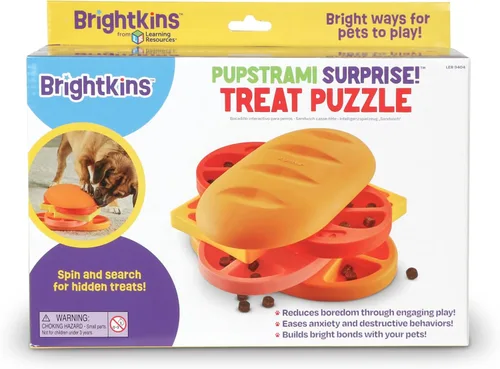 Vista 5 de Learning Resources Brightkins Pupstrami Surprise! Treat Puzzle - Juguetes interactivos para perros, juguetes para perros grandes, juguete