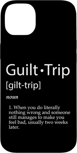 Vista 15 de Guilt Trip Definition Sarcastic Joke for Mean Adult Parents Case for iPhone 17