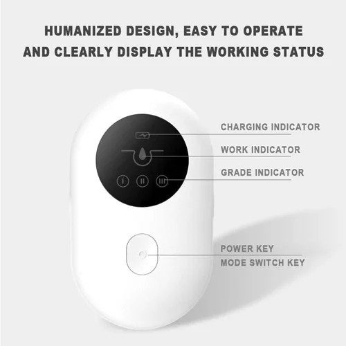 Vista 4 de WEedsy Aspiradora de poros para eliminar puntos negros, dispositivo eléctrico de belleza para limpieza profunda de la piel facial, 3 succiones