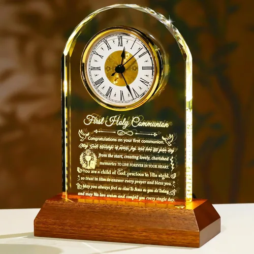 Vista 17 de Arikyrist Reloj de cristal, regalos cristianos para mujeres, ideas Biblia con flor