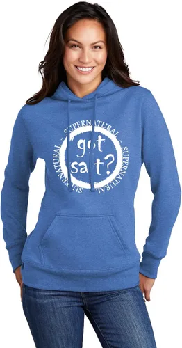 Vista 23 de Go All Out Got Salt? Supernatural - Sudadera con capucha para hombre y mujer Negro