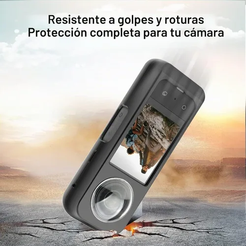 Vista 4 de PULUZ - Funda protectora de metal + protectores de lente para Insta360 X3