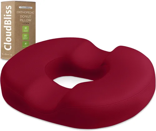 Vista 28 de Cojín de Asiento para Hemorroides en Forma de Dona Negro