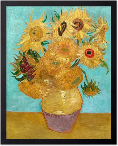 Vista 82 de Poster Master Póster clásico de Van Gogh, impresión impresionista vintage, regalo para artista, pintor, autorretrato, sombrero de paja, dibujo