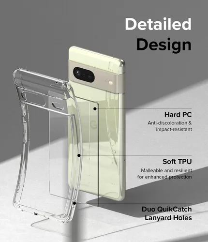 Vista 3 de Ringke Fusion para Google Pixel 7 Funda [Siempre con Estilo] Recubrimiento UV Resistente a Arañazos y Decoloración, Bolsillos de Aire a Prueba
