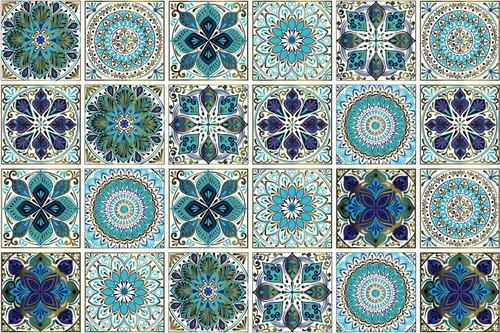 Vista 8 de 24 calcomanías para azulejos de despegar y pegar, decoración de bricolaje, calcomanías de azulejos de 4 x 4 en muro, impermeables, autoadhesivas