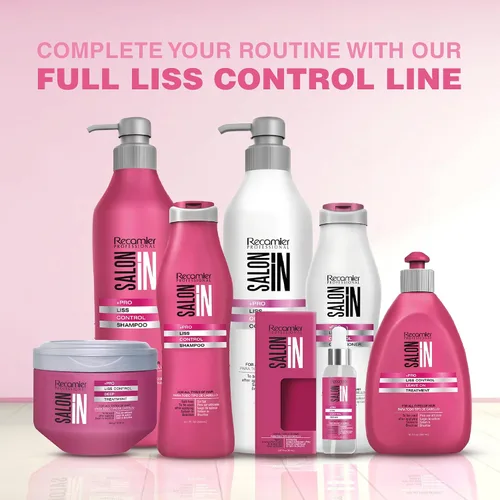 Vista 7 de Salon In de Recamier Máscara de tratamiento profundo Liss Control Cuidado del cabello con control de encrespamiento 10.58 oz / 300 g