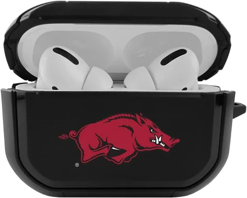 Vista 7 de Funda negra duradera para Apple AirPods Pro (1ª/2ª generación) con mosquetón - Alabama Crimson Tide