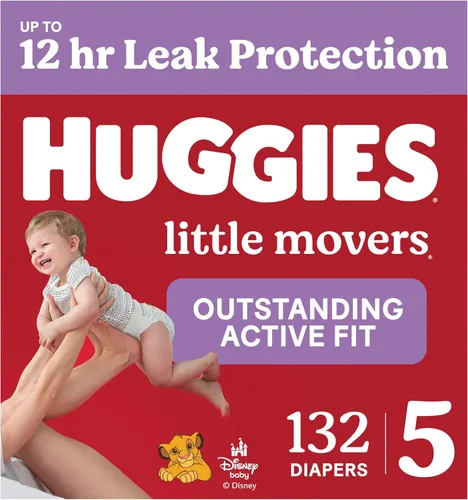 Vista 34 de Pañales Huggies tamaño 3, Little Movers para bebés, talla 3 (16-28 libras), 25 unidades, el empaque puede variar