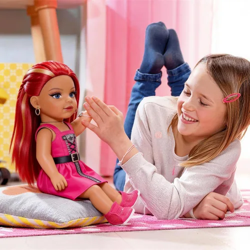 Vista 9 de 6 extensiones de cabello lacio resistente al calor para muñeca BJD Reborn