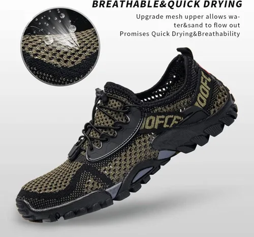 Vista 2 de SOBASO Zapatos de agua para mujeres y hombres, secado rápido, para natación, playa, zapatos acuáticos para deportes acuáticos, buceo, senderismo