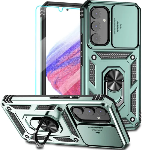 Vista 13 de Funda para Samsung Galaxy A54 5G, con protectores de pantalla y funda para cámara, [grado militar] 16 pies. Funda a prueba de caídas con función