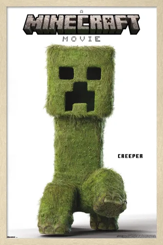 Vista 5 de A Minecraft Movie - Póster de pared de la serie Creeper, 34 pulgadas de largo x 22.4 pulgadas de ancho, versión sin marco