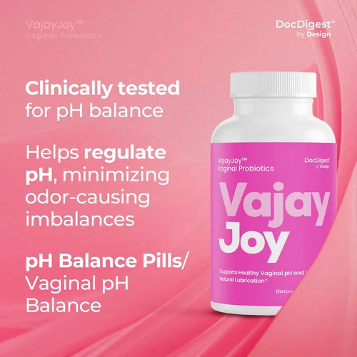 Vista 2 de DocDigest by Design VajayJoy Píldoras de equilibrio de pH - Probiótico vaginal para mujer para la regulación del pH, clínicamente demostrado