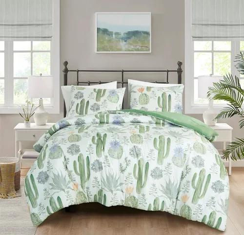 Vista 15 de Chezmoi Collection Zella - Juego de edredón de 2 piezas con motivo geométrico del suroeste, ropa de cama de microfibra lavada con estampado