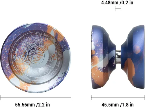 Vista 5 de LIXADA Yoyo Ball Aleación de aluminio con rodamientos sensibles y no respondentes+cuerda Yoyo+guante, juego de bolas de yoyo profesional portátil