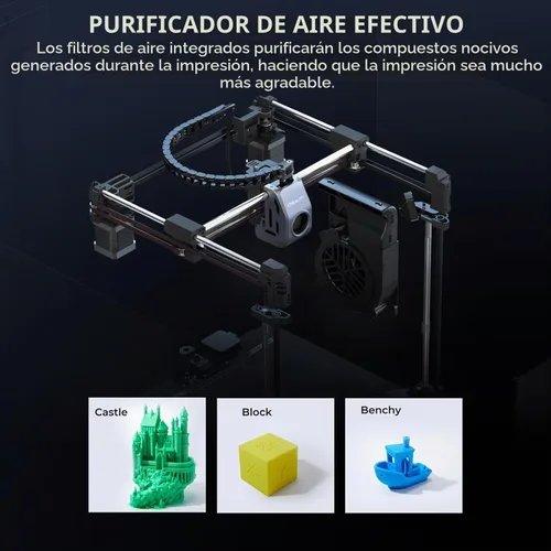 Vista 8 de Impresora 3D Creality K1C, 23.622 in/s con cámara AI y nivelación automática