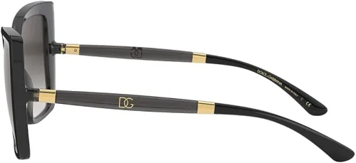Vista 4 de Dolce Gabbana DG6138 Negro sobre Tranparent GrisGrisGris Gradiente Talla única Negro sobre gris transparente