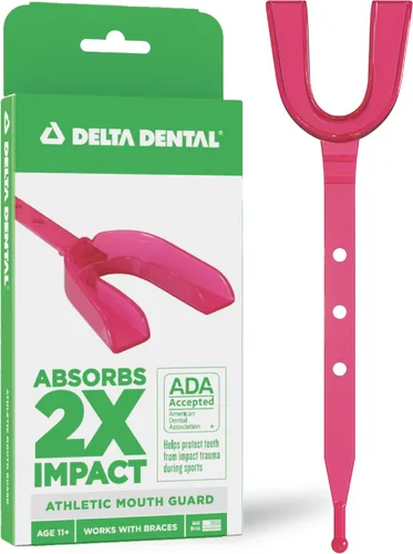 Vista 11 de Delta Dental Protector bucal deportivo con correa, aceptado por la ADA, 2 veces la absorción de impactos, funciona con aparatos ortopédicos 2X