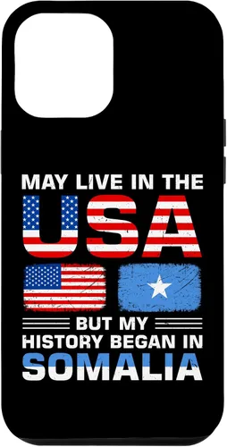 Vista 25 de iPhone 16 USA Flag America Somalia Flag Somalian Roots Country Case