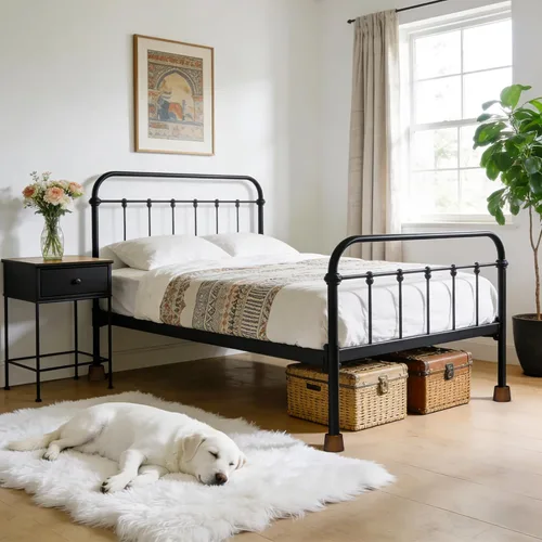 Vista 9 de Elevadores de cama de madera (4 piezas redondas de 2 pulgadas)