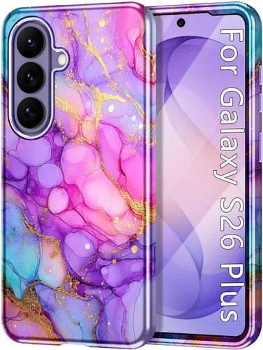 Vista 28 de Btscase para Samsung Galaxy S25, [Probado contra caídas de grado militar] Funda protectora de diseño de patrón de mármol, resistente, delgada