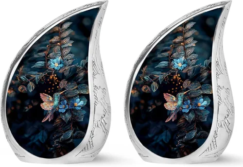 Vista 38 de YATSKIA Urnas de cremación de mariposa rosa para cenizas humanas, hombre adulto, urna funeraria para cenizas para mujeres, paquete de 1, 3 pulgadas