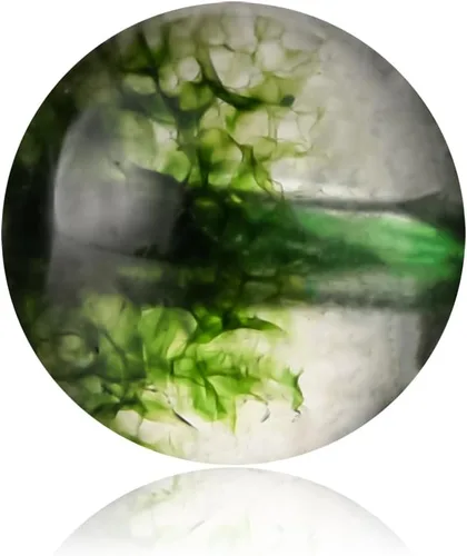 Vista 18 de 100 cuentas redondas sueltas de ágata natural de 0.236 pulgadas con agujero para collares, pulseras, aretes, con cordón elástico de cristal gratis