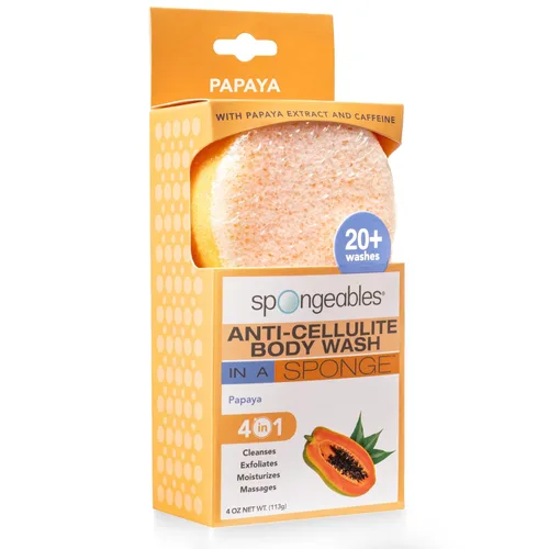 Vista 15 de Spongeables Anti-Cellulite Body Wash in a Sponge, Moisturizer and Exfoliator, 20+ Washes