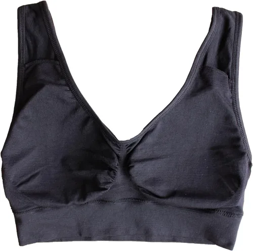 Vista 5 de Cabales KINYAOYAO - Brasier acolchado de espalda cruzada sin costuras de alto impacto para mujer
