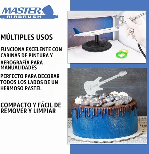 Vista 4 de Master Airbrush - Tocadiscos giratorios suaves de 7.5 pulgadas de diámetro