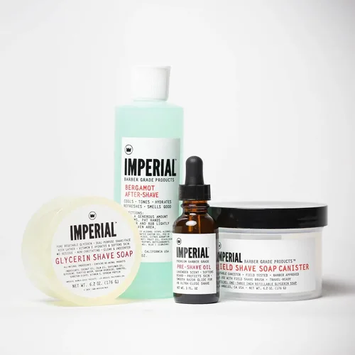 Vista 5 de Imperial Acondicionador de aceite y barba para antes del afeitado de Barber, 1 oz