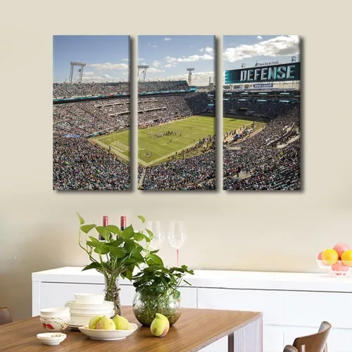 Vista 78 de Lincoln - Lienzo decorativo para pared, diseño de campo financiero de Filadelfia, paisaje de estadio de fútbol de Filadelfia, decoración de pared