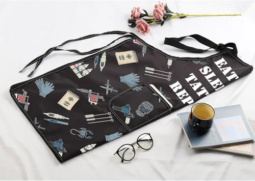 Vista 7 de Delantal de tatuaje, regalo para artista, divertido, comer, dormir, tatuaje, repetición, tatuaje, regalo de tatuaje para amantes del tatuaje, regalo