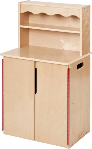 Vista 10 de Back2School Express Chef's Station - Armario de cocina de madera para niños, juego de madera, nogal oscuro