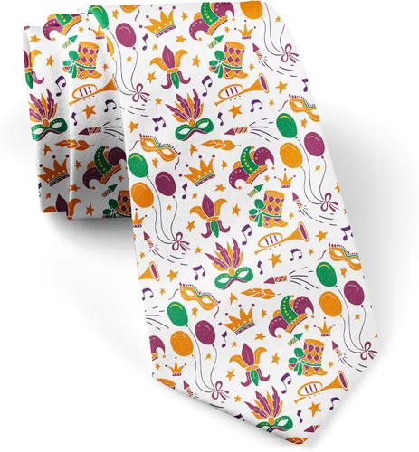 Vista 8 de JUDIAN Corbatas de moda para hombre, corbatas novedosas para cada atuendo IMPRESIÓN DE PATA (ANIMAL PAW PRINT)