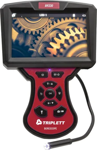 Vista 7 de Triplett Videoscopio BR350 de alta definición hacia adelante y vista lateral