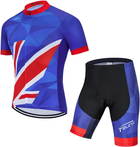 Vista 16 de Ciclismo Jerseys Sets Manga Corta Bicicleta Ropa Trajes Bicicletas Top Hombres MTB Jersey Transpirable Verano Verde Negro 1