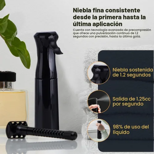 Vista 3 de VIGOR PATH Botella de spray continuo para el cabello – Mister de niebla fina para peinar el cabello, limpieza, plantas, mascotas, barberos, salones