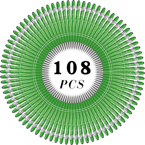 Vista 63 de Bolígrafos personalizados a granel con punta de lápiz capacitivo, 12 bolígrafos personalizados con logotipo de mensaje con nombre, bolígrafos