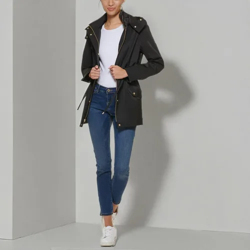 Vista 5 de Cole Haan Chaqueta de cuero ajustable para mujer