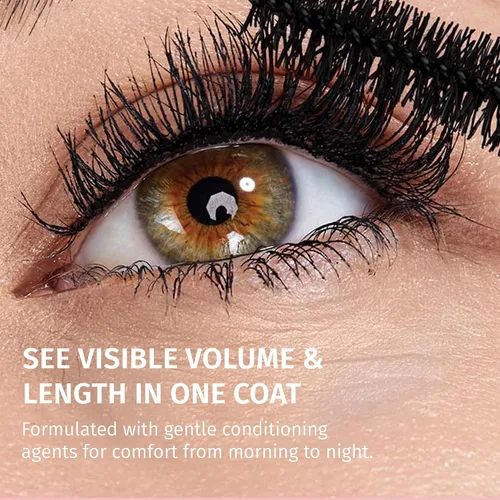 Vista 6 de Reviva Labs Máscara hipoalergénica negra para ojos sensibles y mujeres mayores, rímel suave, voluminizadora y alargadora para mujeres mayores de 50